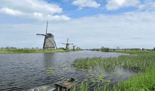 延时摄影 荷兰 风景 风车 Magical&Europe Timelapse
