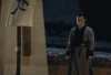 李晨 夜晚 低头 思考