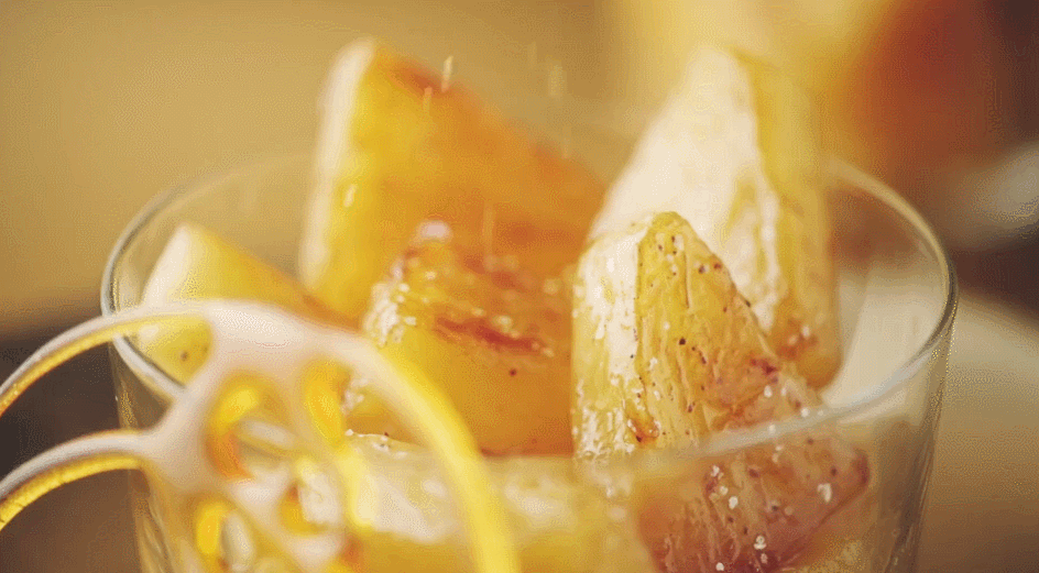 撒糖 烹饪 焦糖蜂蜜菠萝篇 美食系列短片 诱人