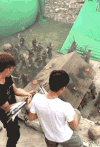 帅哥 扔箭 背影 搞笑