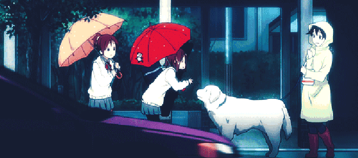 动漫 合集 雨伞 女孩