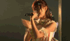 美女 气质 唱歌 眼神