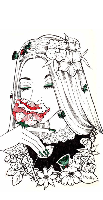 壁纸 酷女孩 插画 美图 帅气