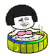 蘑菇头 洗澡 搞笑 五颜六色 搞笑