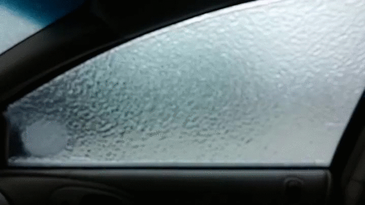 冰面 冬天 车窗 砸 破碎 ice nature
