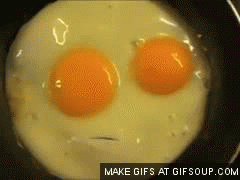 鸡蛋 可爱 食物 平底锅