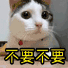 不愿意 拒绝 喵星人 不要不要