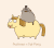 猫 行走 搞笑 动画 pusheen
