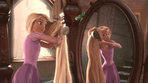 迪士尼 头发 金发女郎 公主 纠结 长发公主 梳理