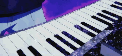 黑衣 男子 弹钢琴 魔力