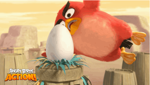 愤怒的小鸟 Angry Birds movie 蛋 错过 慢放 扑空