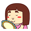 女孩 蘑菇头 镜子 恶搞