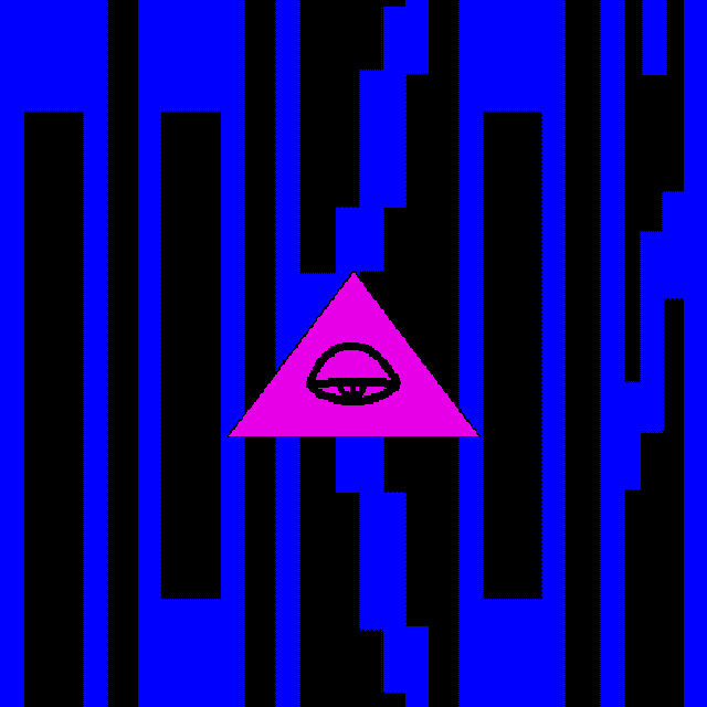 三角形 转动 蓝色 变色