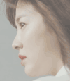 美女 侧脸 大眼睛 红嘴唇