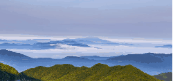 韩国风光 云雾 山脉 纪录片 绿色 风景