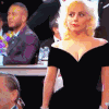 Lady Gaga 金球奖 表情包 小李子 碰胳膊