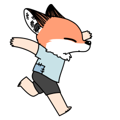 奔跑 小狐狸 可爱 欢乐