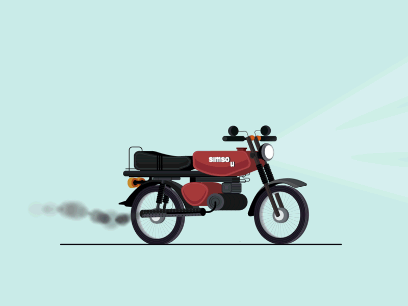 摩托车 变化 高科技 苏联 经典汽车 插画 个性