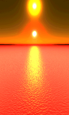 太阳 大海 波纹 美景