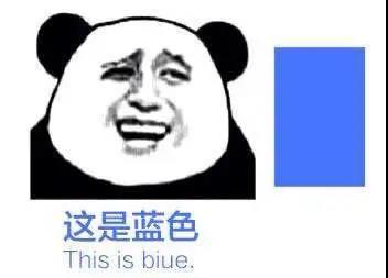 暴漫 熊猫头 这是蓝色 给你点颜色看看 搞怪 逗