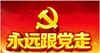 永远跟党走 红色背景 党章 旗帜 严肃