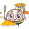 卡通 可爱 搞笑 美食