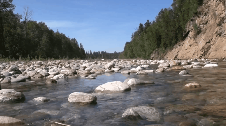 小溪 石头 纪录片 美丽的贝加尔湖 风景