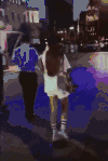 黑夜 美女 背影 休闲运动