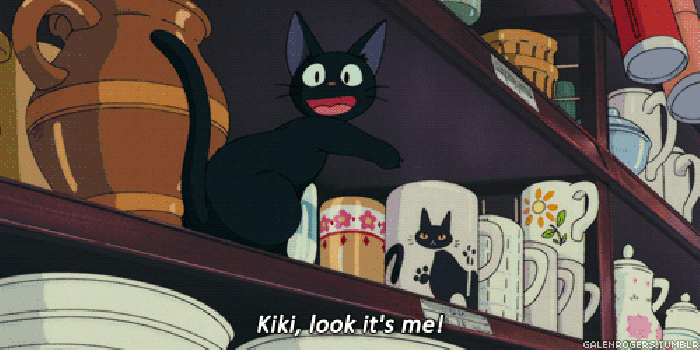 躲藏的黑猫 魔女宅急便 宫崎骏 动漫