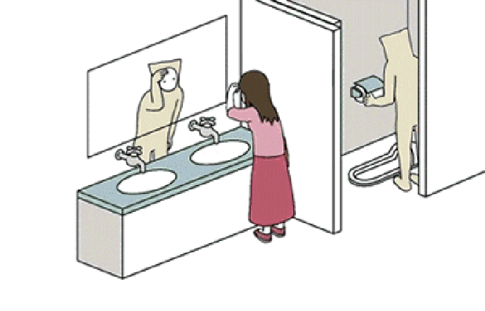 插画 移动 创意 科技 洗手间