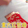 春节 拿大红包咯 soogif 福