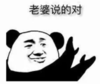 暴漫 文字表情包 老婆说得对 搞笑 逗 沙雕