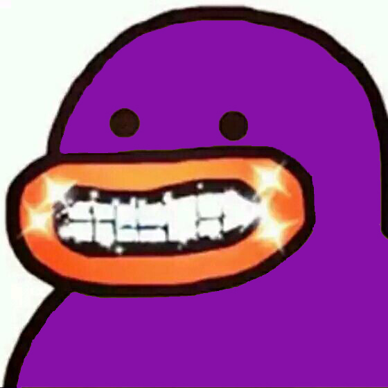 紫鸭子 眦牙 开心 闪光