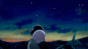 动漫 拥抱 夜晚 星空