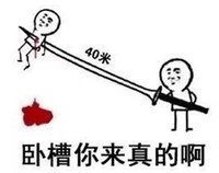 文字表情包 搞笑 逗 魔性 40米大刀 卧槽你来真的啊
