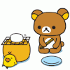 小熊 烧烤 小鸡 可爱
