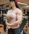 美女 健身 肌肉 女汉子