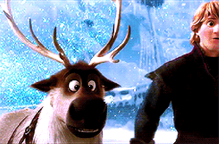 动物 冰雪奇缘 Frozen 动画 电影 gif 驯鹿