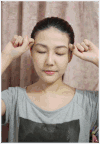 美女 美颜 闭眼 素颜