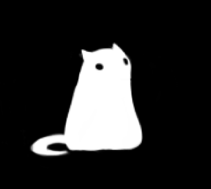 猫咪 黑白 插画 动漫