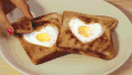 早餐 吐司 爱心 煎蛋