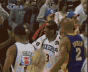 艾佛森 篮球 科比 拥抱 七六人 肌肉男神 NBA比赛