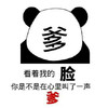 看着我的脸 你是不是心中叫了一声爹 熊猫人