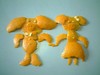 橘子皮 猪 牵手 有爱