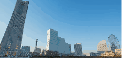 城市 日本 日本横滨城市风光 纪录片 蓝天 高楼