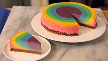 蛋糕 彩虹 有食欲 漂亮