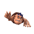 原始人 跪地 行礼 3D效果