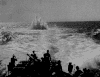 大海 爆炸 海浪 轮船