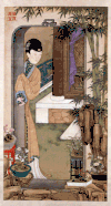 古风 美女 偷看 植物