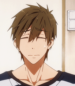 卡通 少年 帅气 流汗